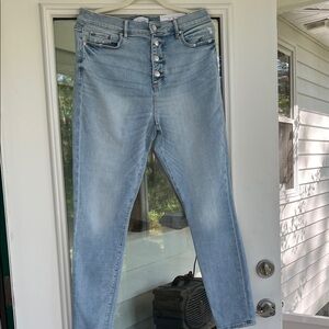 LOFT High Rise Light Blue Jeans